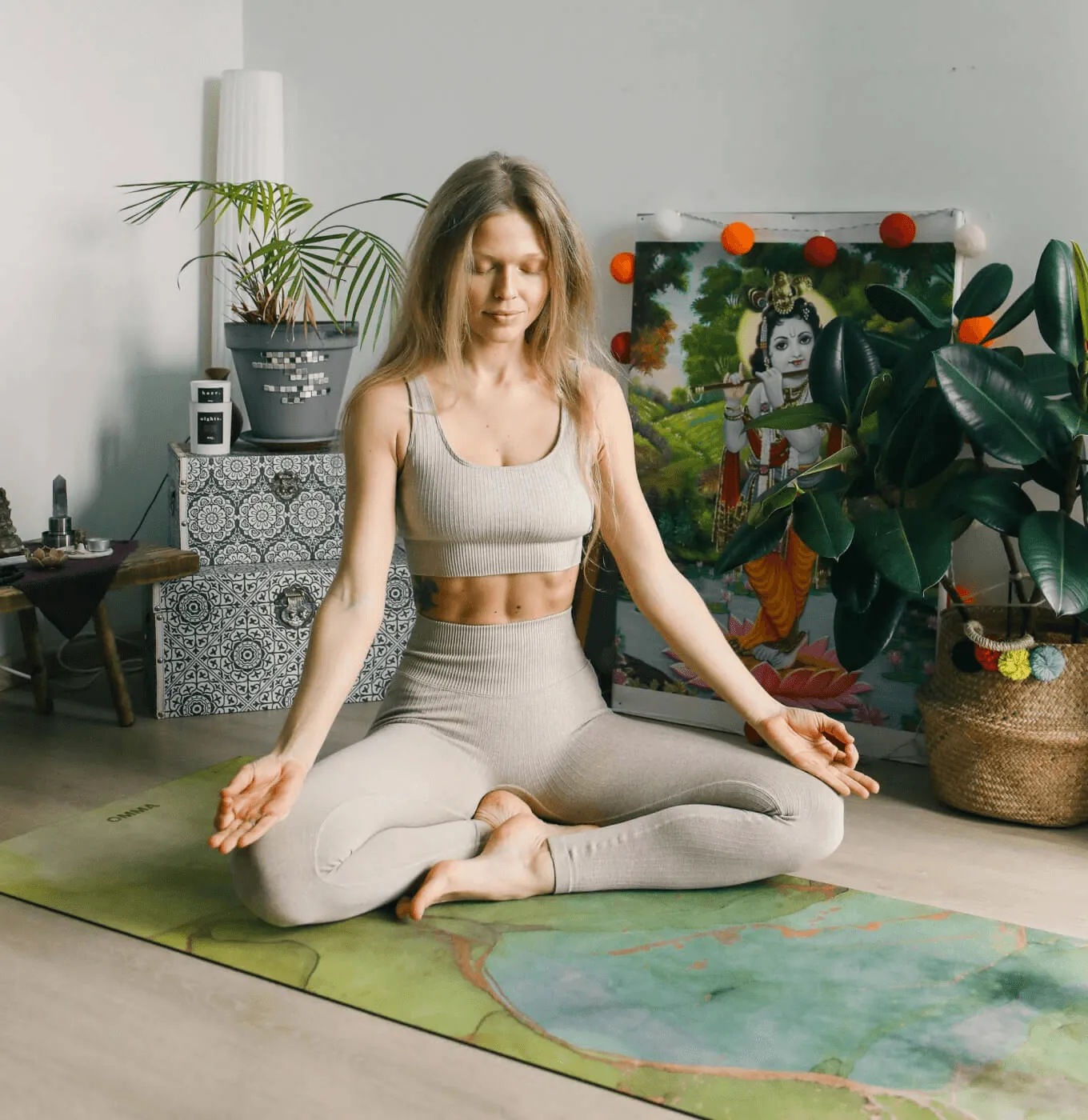 Woman doing the yoga